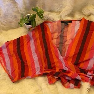 Wrap Striped Top